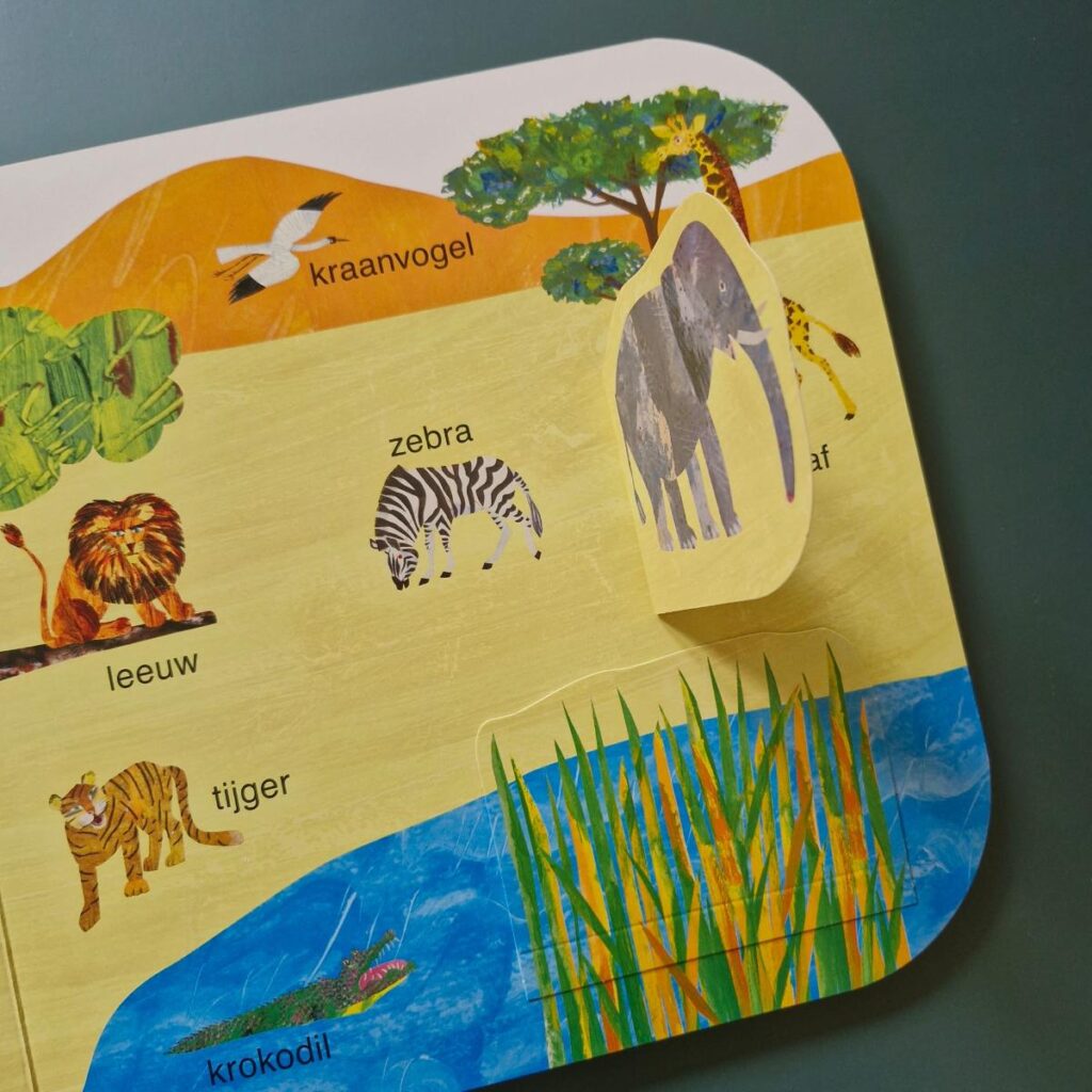 Rupsje Nooitgenoeg 100 eerste dieren flapjesboek Eric Carle