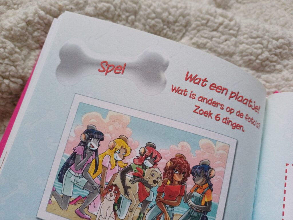 spelletjes achterin het boek