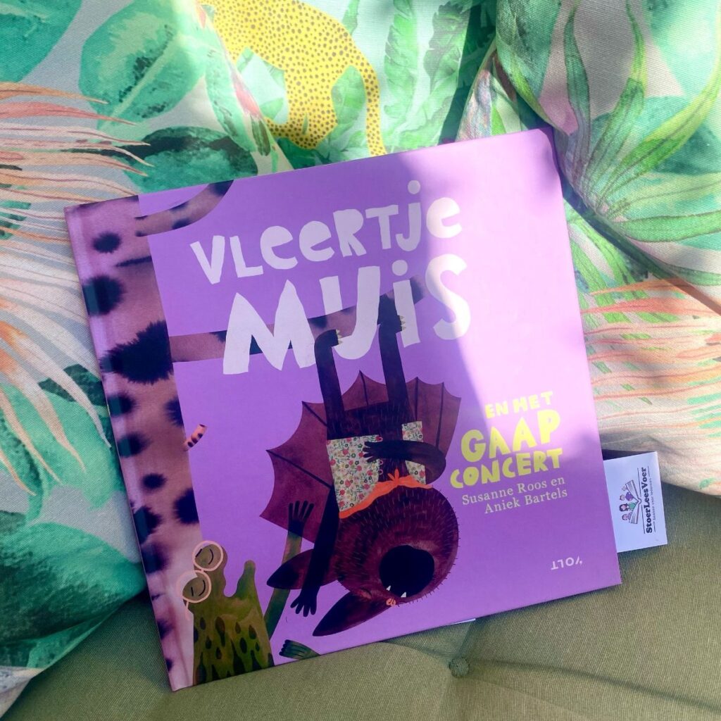 Vleertje muis en het gaapconcert voorkant cover boek omslag anniek bartels susanne roos