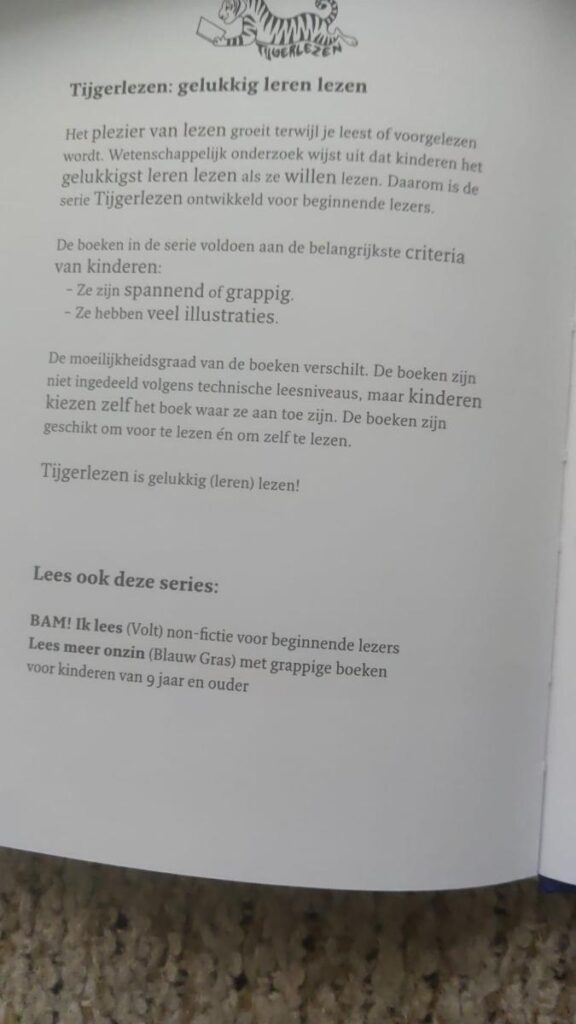 informatie tijgerlezen