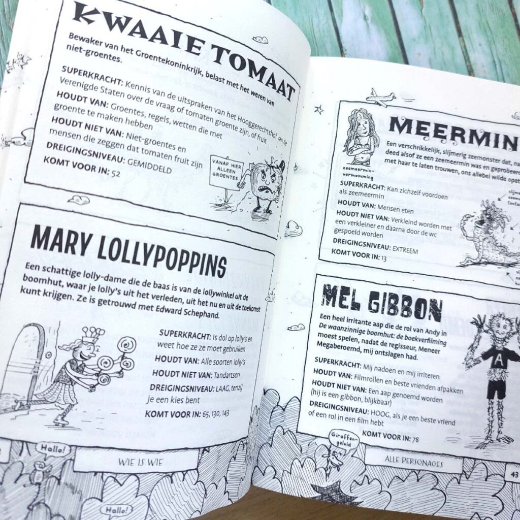 de schatkist van de waanzinnige boomhut personages