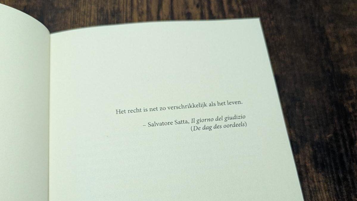 quote voorin van Salvatore Satta