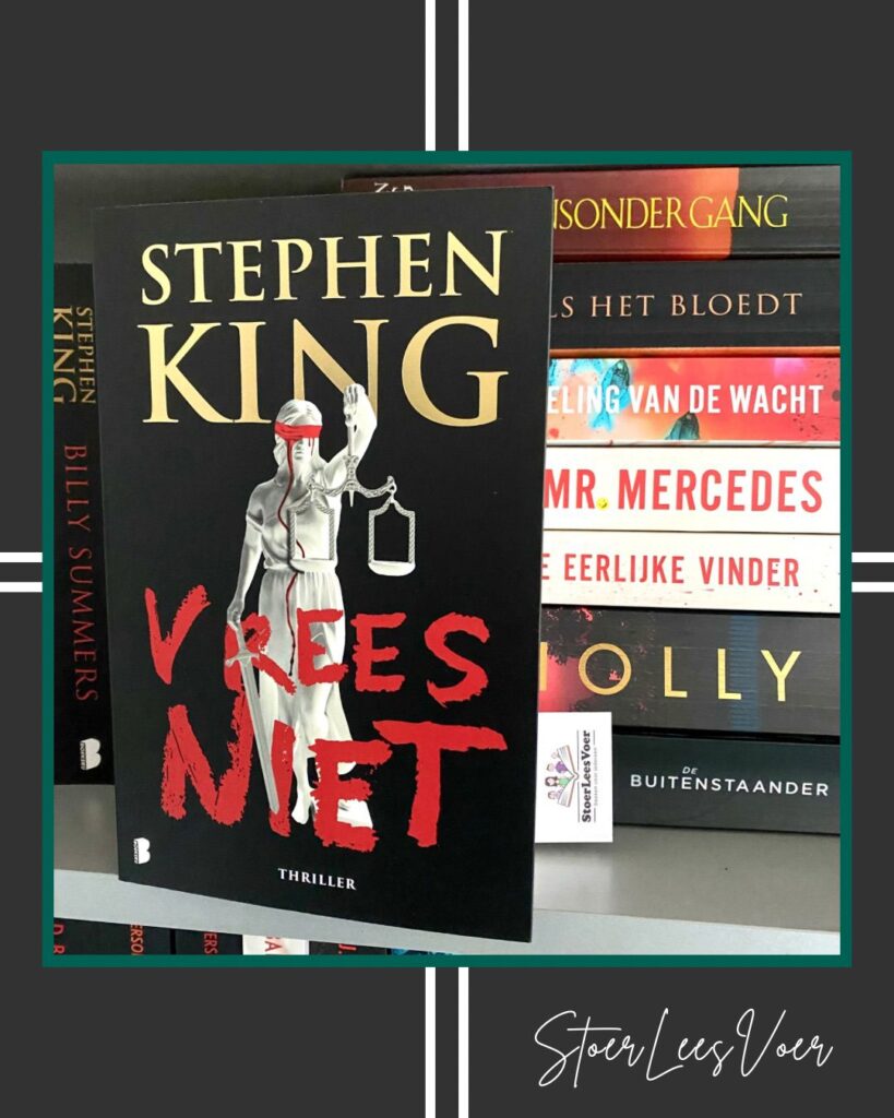 vrees niet stephen king never flinch voorkant cover kaft omslag thriller boek holly gibney