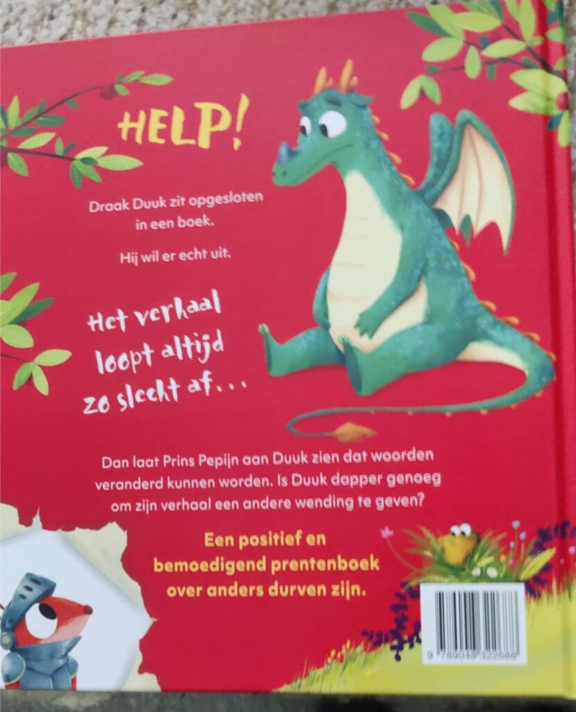 achterflap De niet zo dappere draak samenvatting synopsis kaft cover