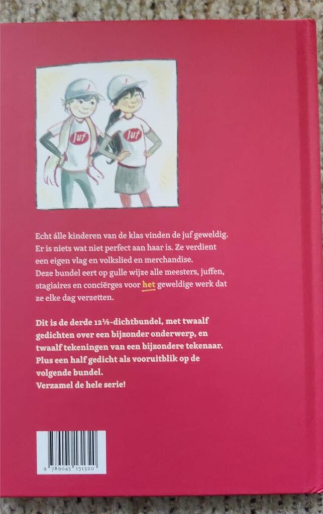 achterflap juf je bent geweldig