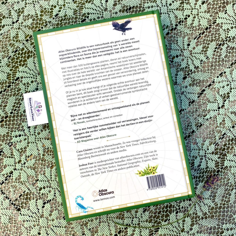 Atlas Obscura Wildlife achterkant achterflap synopsis samenvatting kaft omslag cover natuurboek