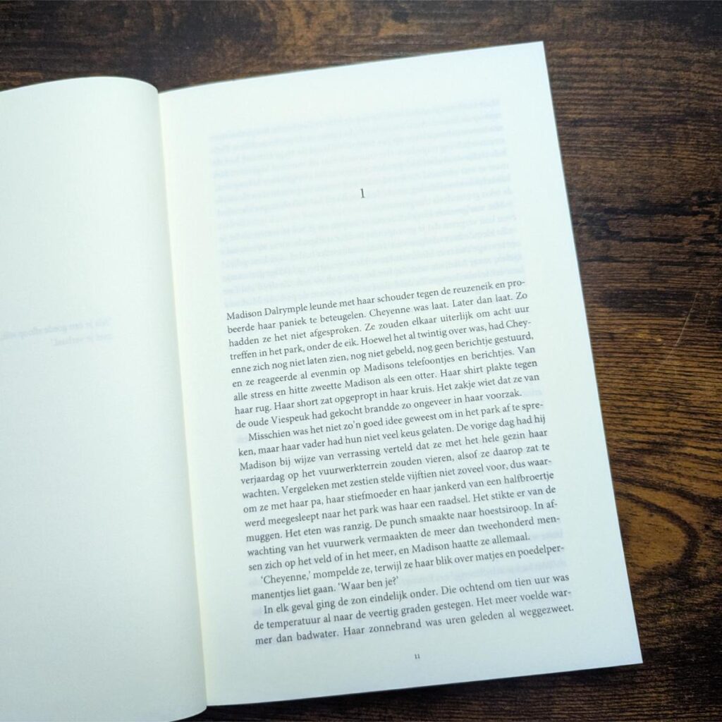 begin van het verhaal, opmaak