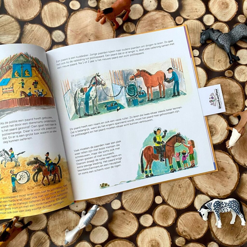 hoe wordt een paard een politiepaard tekst illustraties