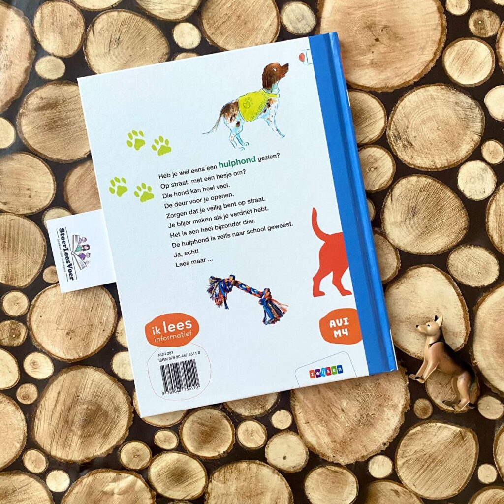 Hoera voor de hulphond ik lees informatief avi m4 achterkant achterflap synopsis samenvatting cover omslag kaft honden