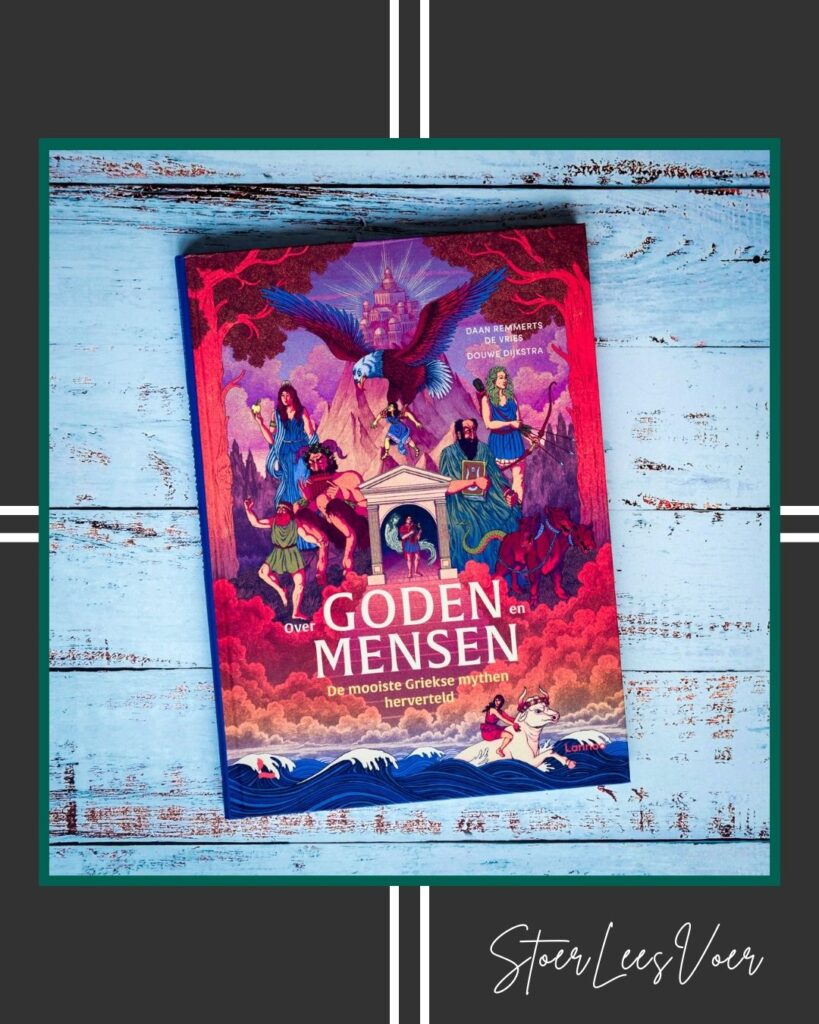 voorkant Over goden en mensen met StoerLeesVoer kader