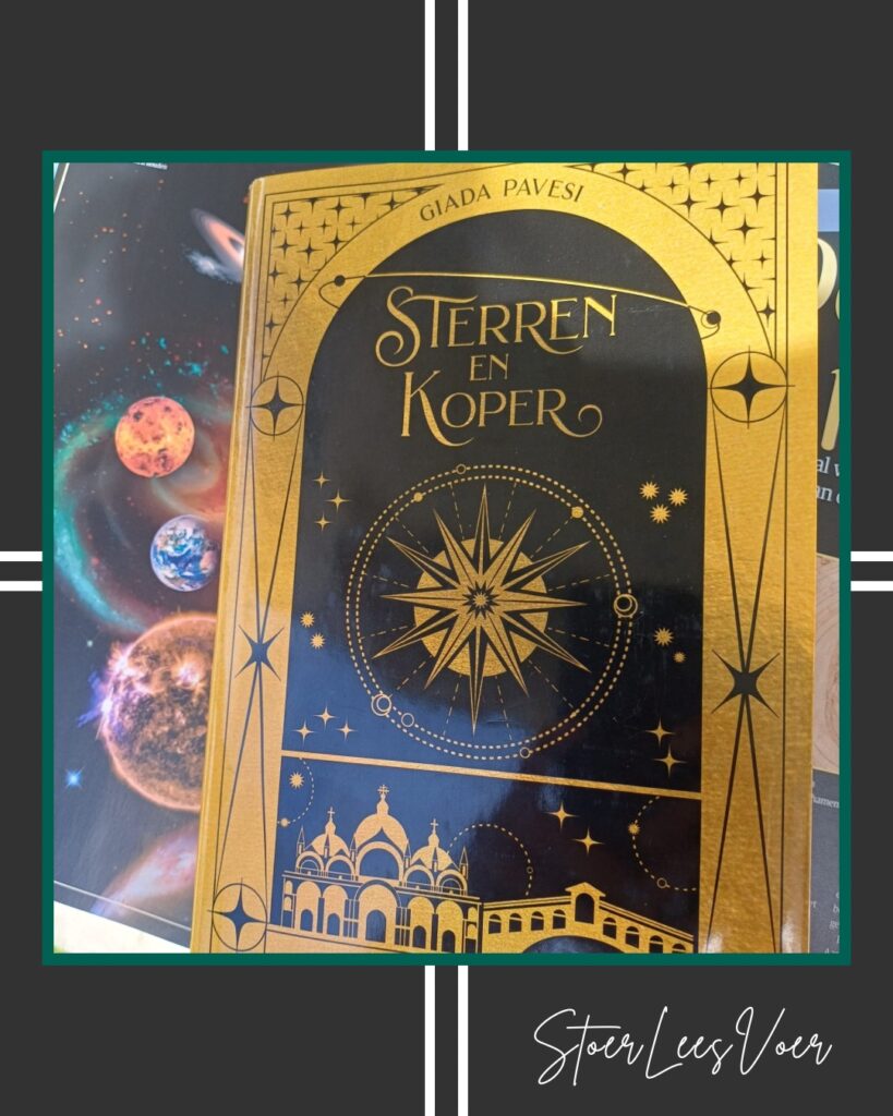 'Sterren en Koper' is het eerste deel van 'het Verborgen Genootschap serie. Geschreven door Giada Pavesi voorkant cover omslag kaft