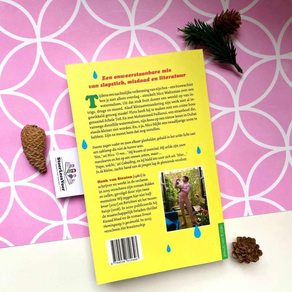 Watermeloenman Henk van Straten achterkant achterflap synopsis samenvatting cover omslag kaft roman