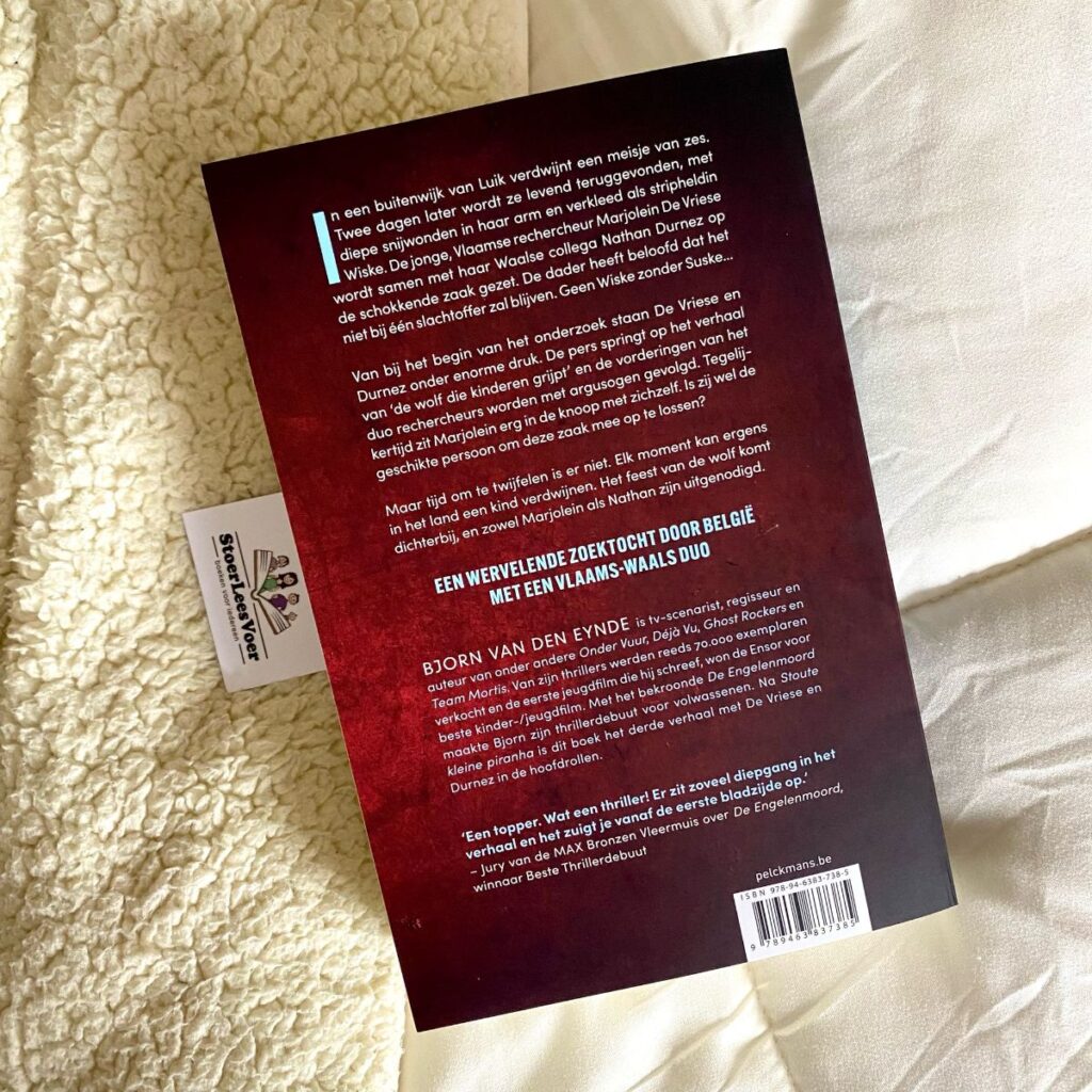 De grote boze wolf een de vriese & Dunrez thriller 3 achterkant achterflap synopsis samenvatting cover omslag kaft