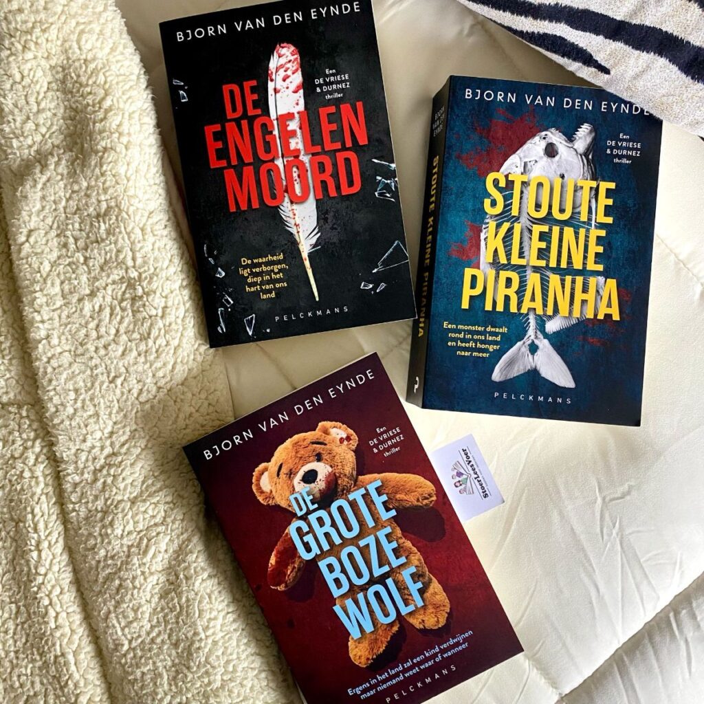 De grote boze wolf een de vriese & Dunrez thriller 3 voorkant cover omslag kaft de engelenmoord stoute kleine piranha