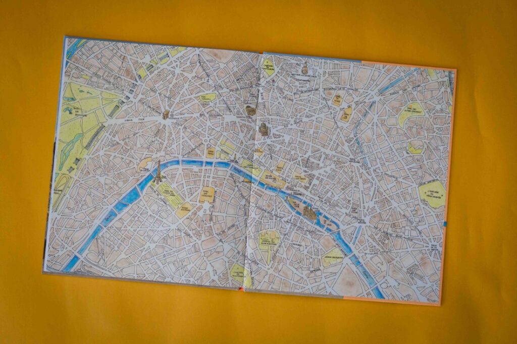 schutblad achter, hoe de stad Parijs groeit