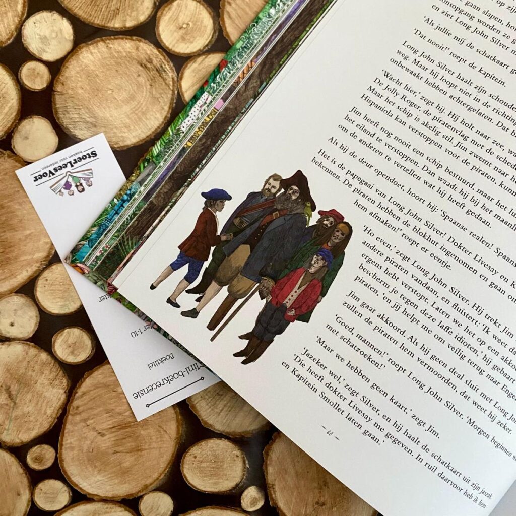 in een land hier ver vandaan tekst en illustratie piraten schateiland