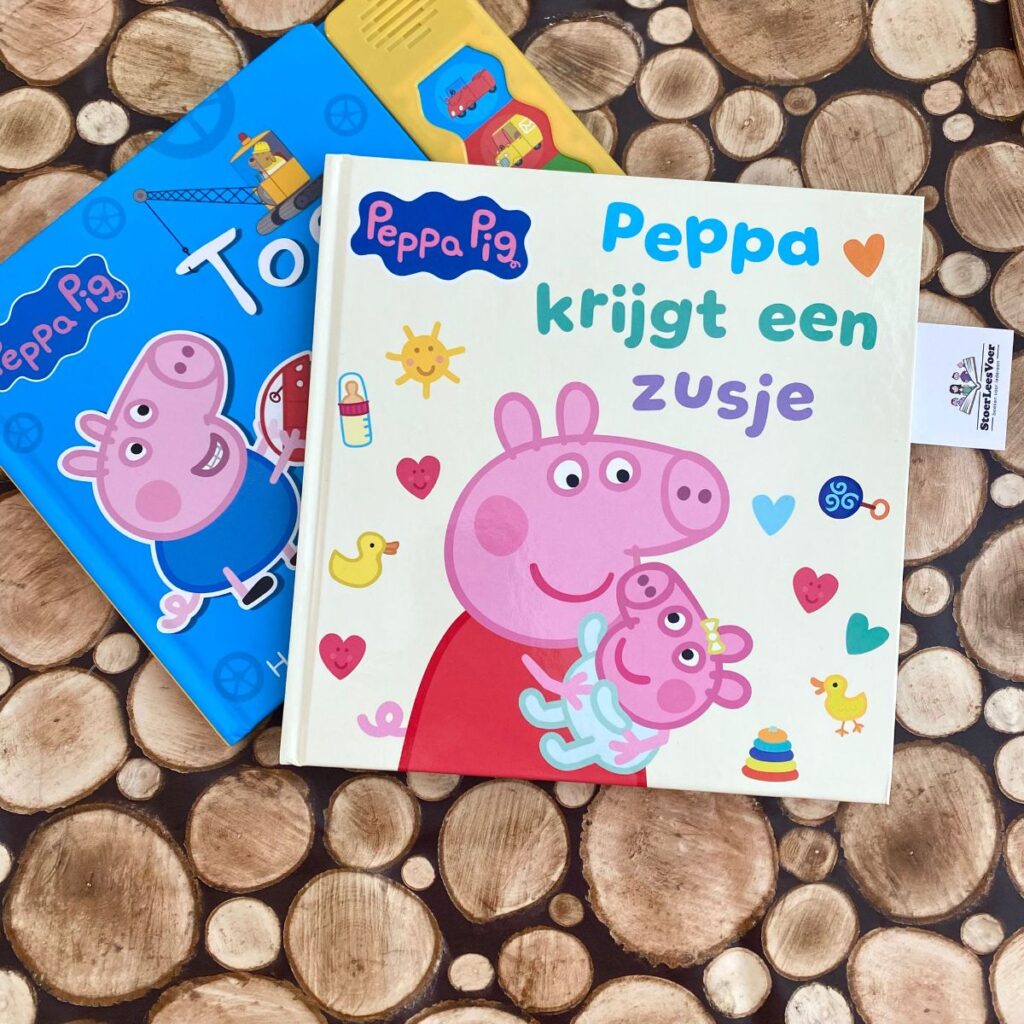 Peppa krijgt een zusje voorkant cover omslag kaft prentenboek peppa big pig