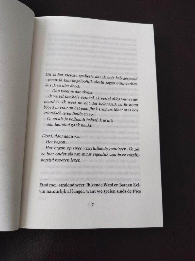 Eerste bladzijde Het ziekste spelletje ooit