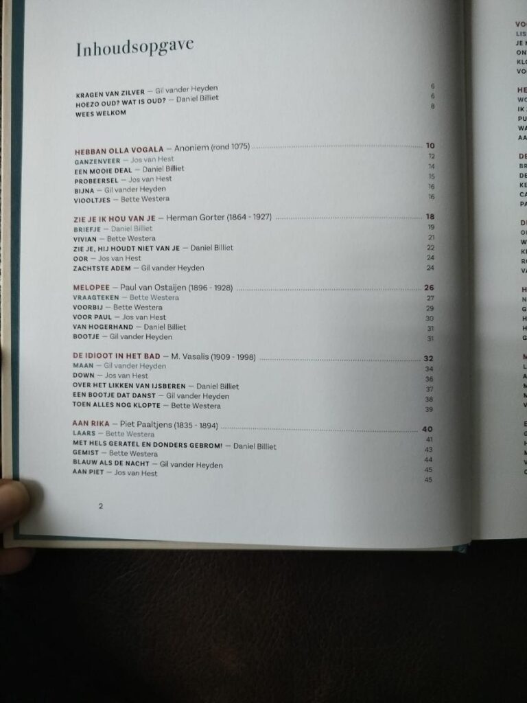 inhoudsopgave