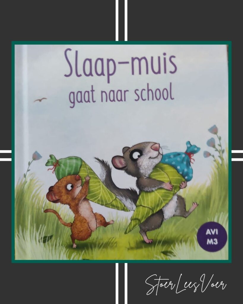 Kader slaapmuis gaat naar school