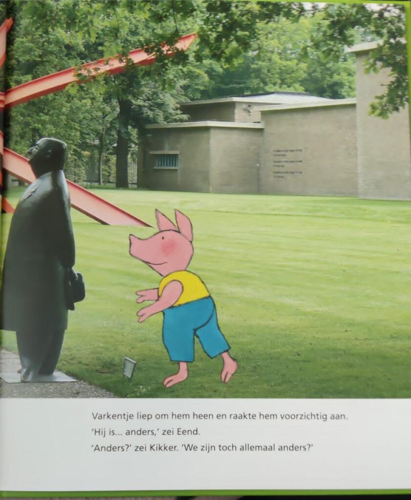 mooie uitspraak Kikker kijkt naar kunst 
