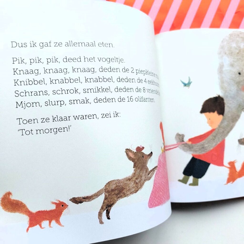 ontbijt voor iedereen eekhoorn wolf olifant