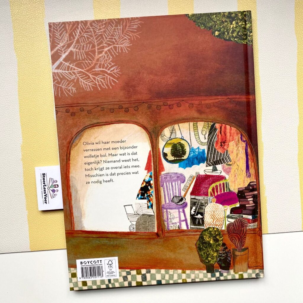 Een bijzonder wolletje bol beatrice alemagna achterkant achterflap synopsis samenvatting cover omslag kaft prentenboek