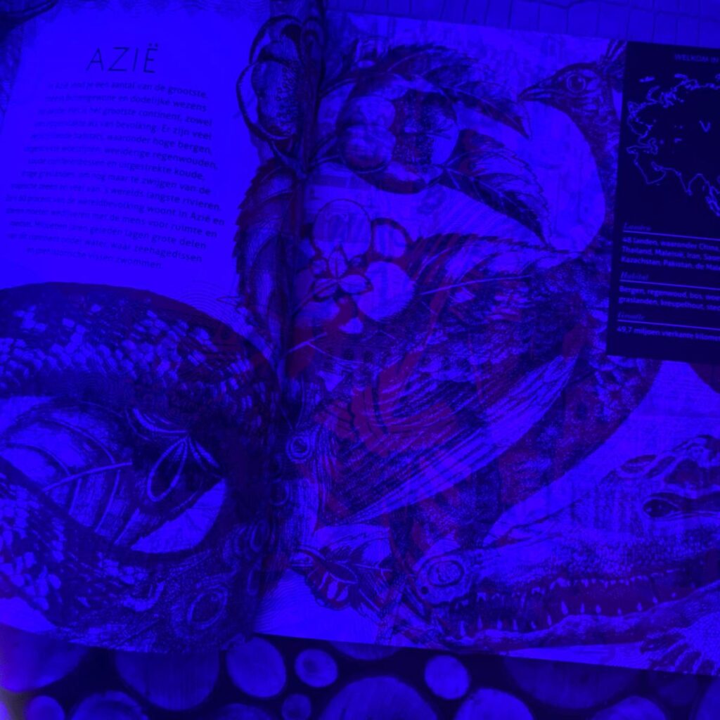 Encyclorama verken de natuur blauw