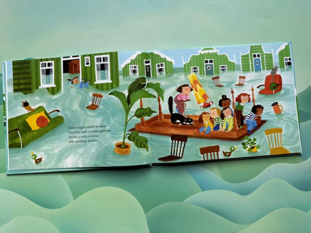 drijvende tafel op het water