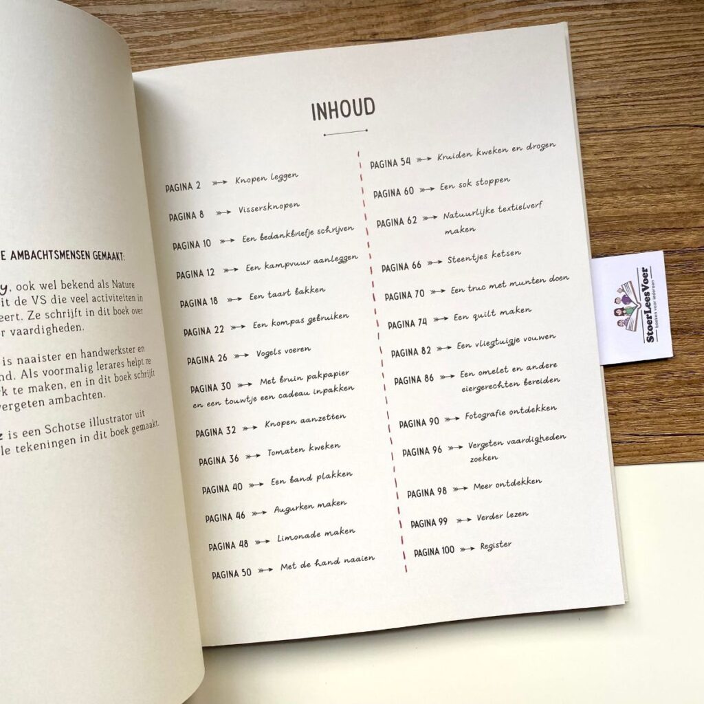 inhoudsopgave Het handboek van vergeten vaardigheden