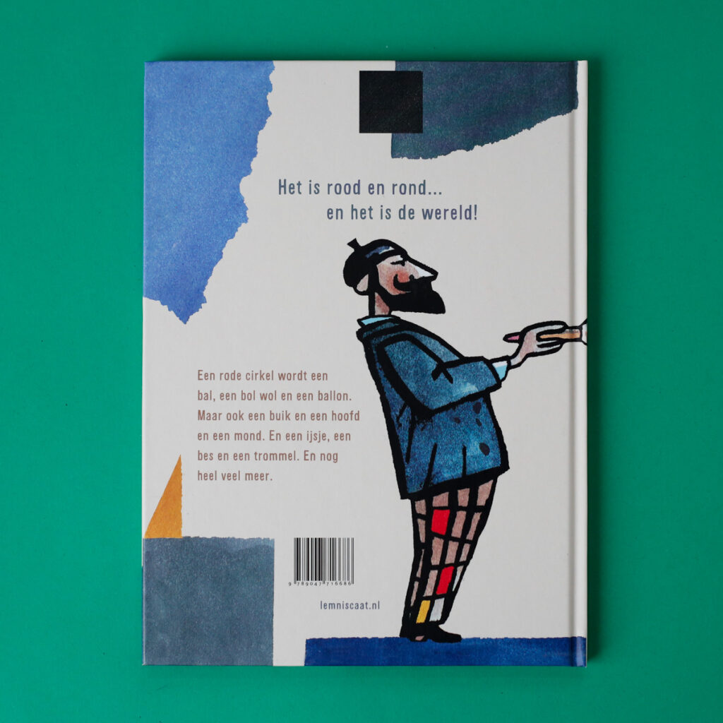 achterkant Het is rood en rond