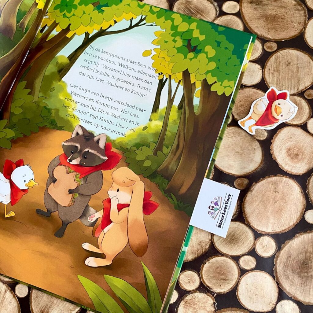 Lieve Lies op zomerkamp prent en tekst joni bosch aiko graven