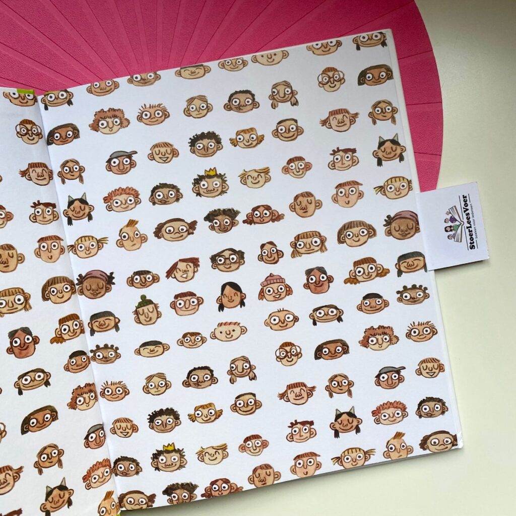 schutblad hoofden prentenboek