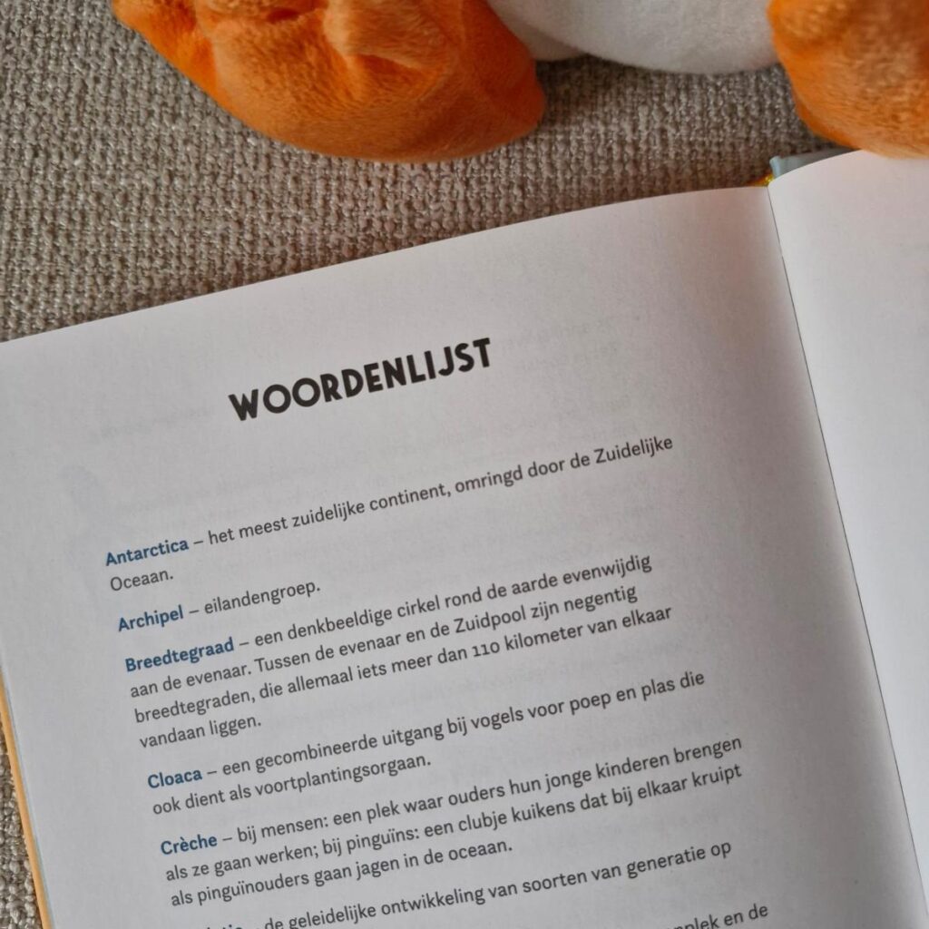 Woordenlijst achterin