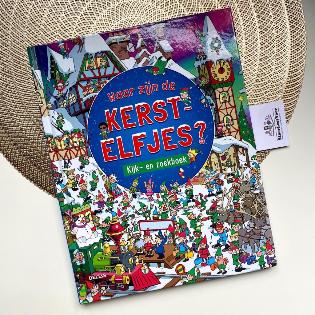 Waar zijn de kerstelfjes voorkant cover omslag kaft zoekboek