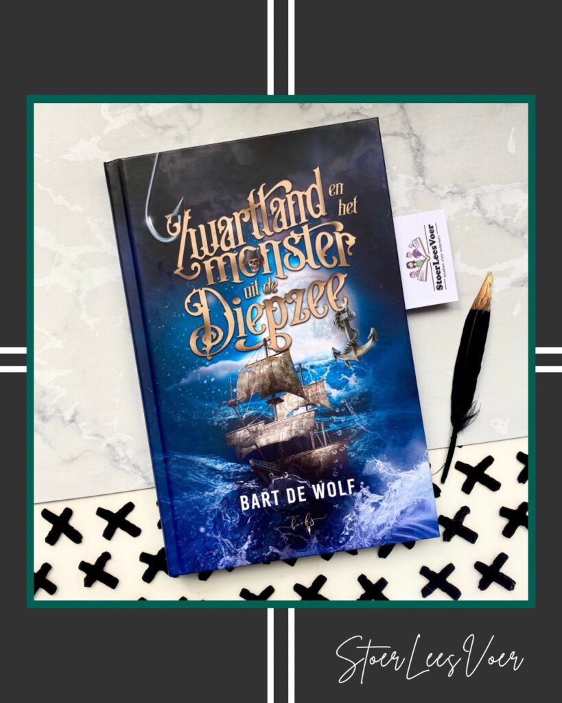 Zwarttand en het monster uit de diepzee voorkant cover omslag kaft bart de wolf piraten boek boot storm