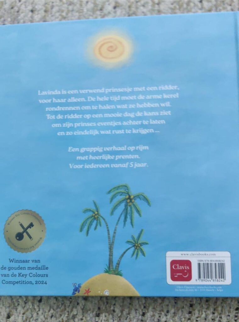 achterflap De prinses en haar ridder