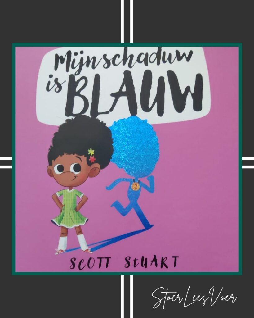 Kader cover mijn schaduw is blauw