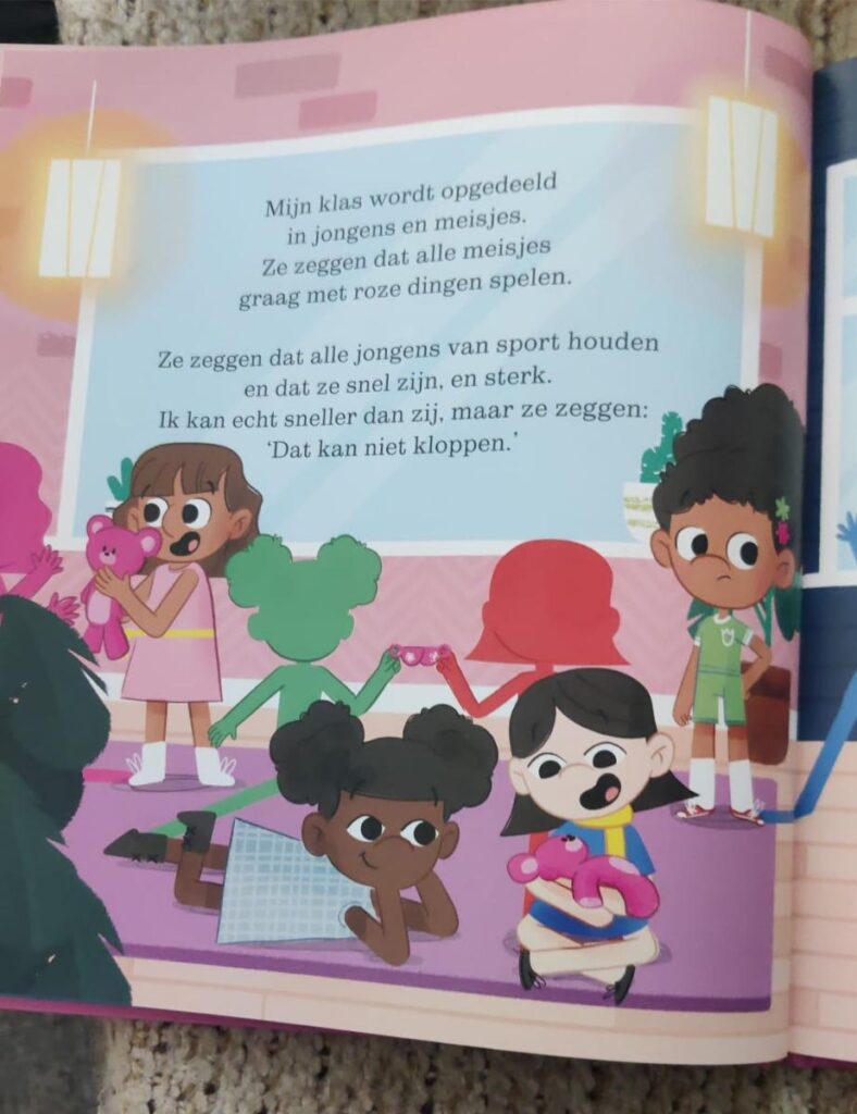 voorbeeld bladzijde uit mijn schaduw is blauw