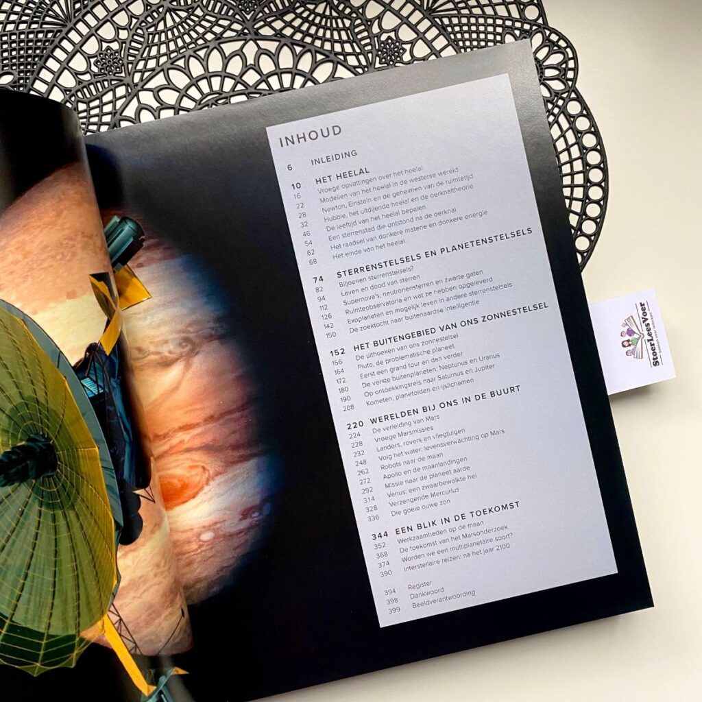 inhoudsopgave weetjesboek heelal