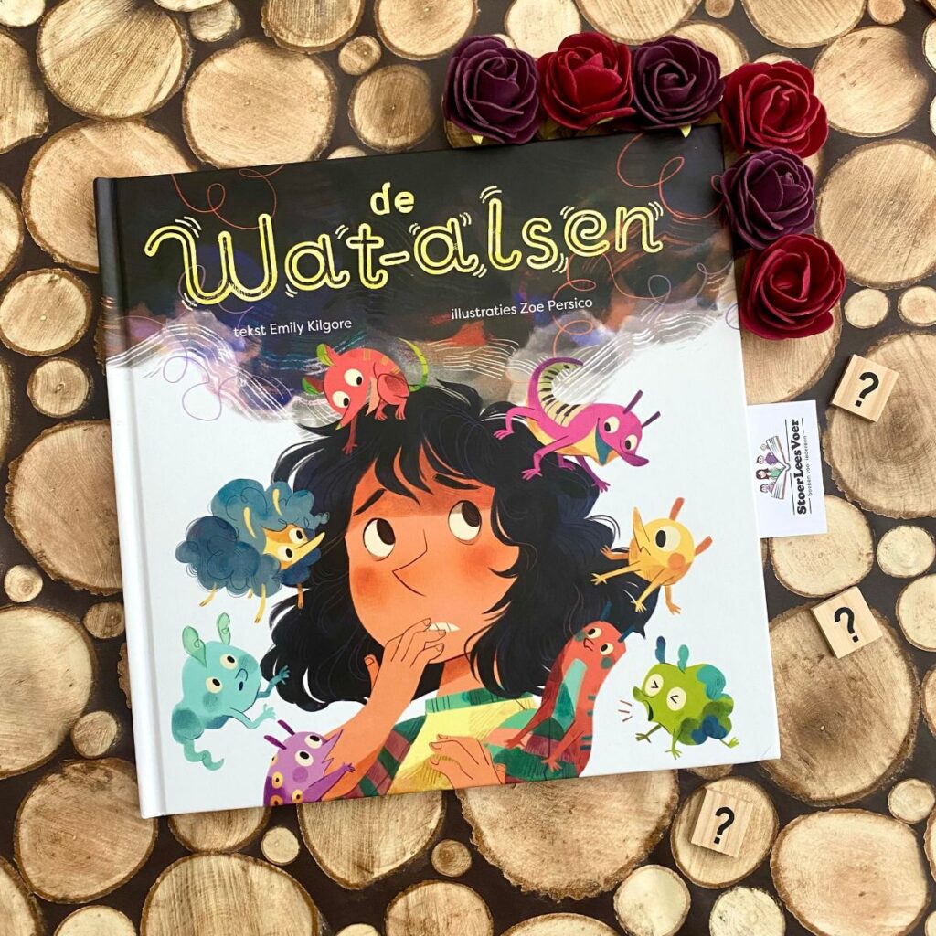De Wat-alsen voorkant cover omslag kaft prentenboek meisje met negatieve gedachten emily kilgore