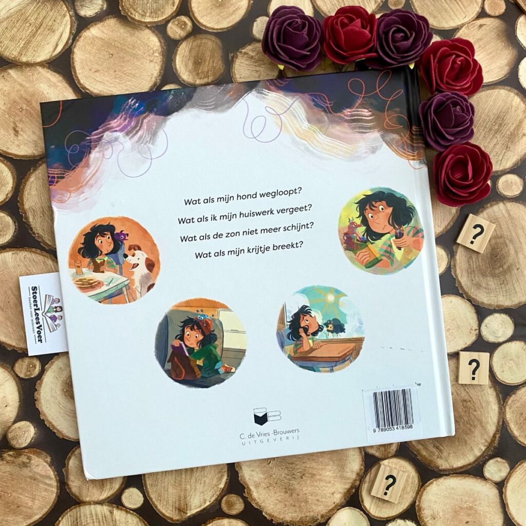 De Wat-alsen achterkant achterflap synopsis samenvatting cover omslag kaft prentenboek meisje met negatieve gedachten emily kilgore