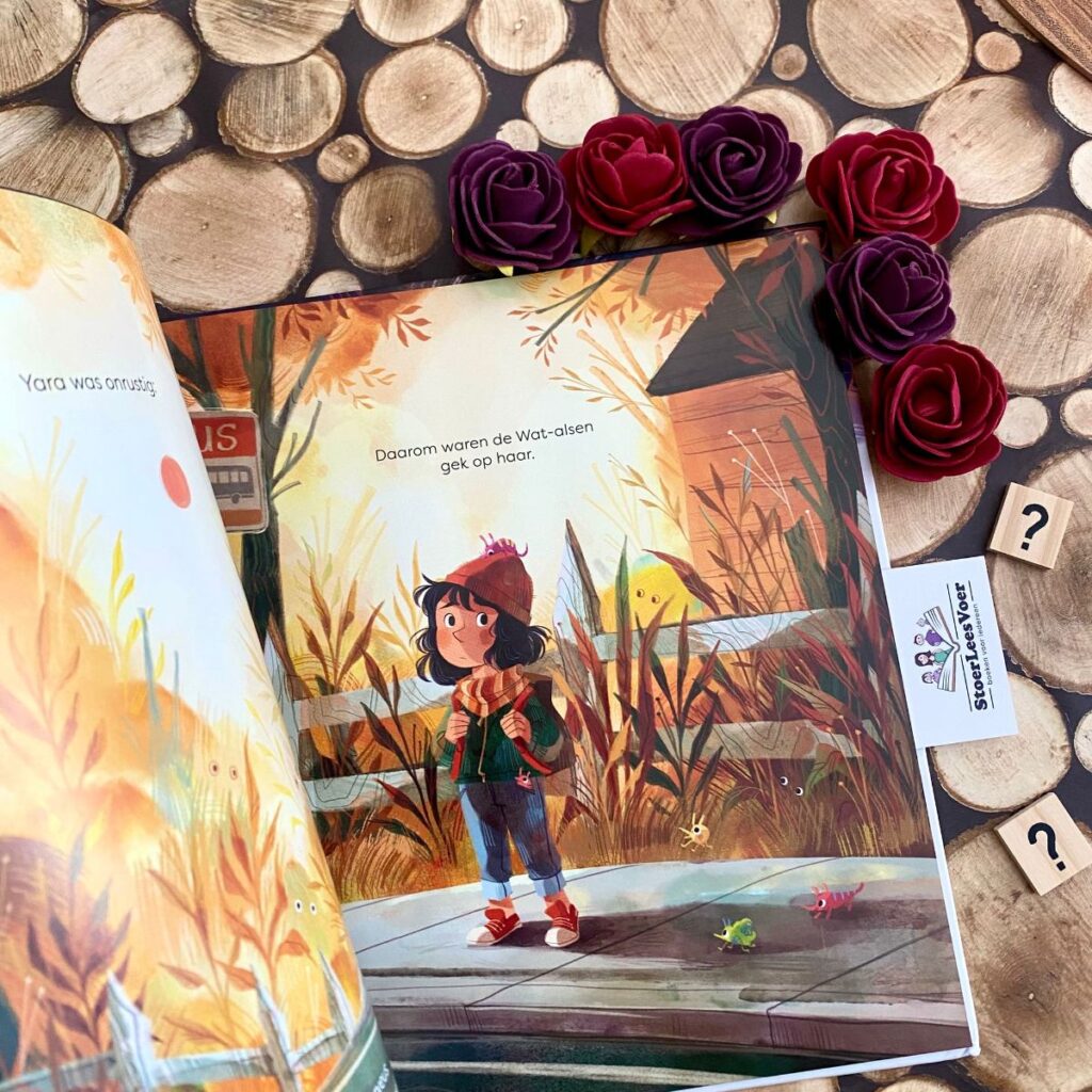 prentenboek negatieve gedachten meisje met angsten