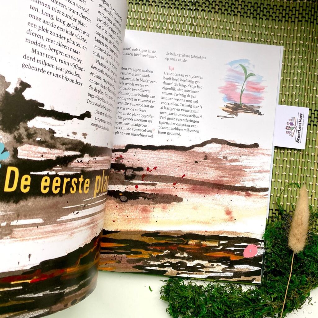 de eerste plant op aarde tekst illustraties van der kooi