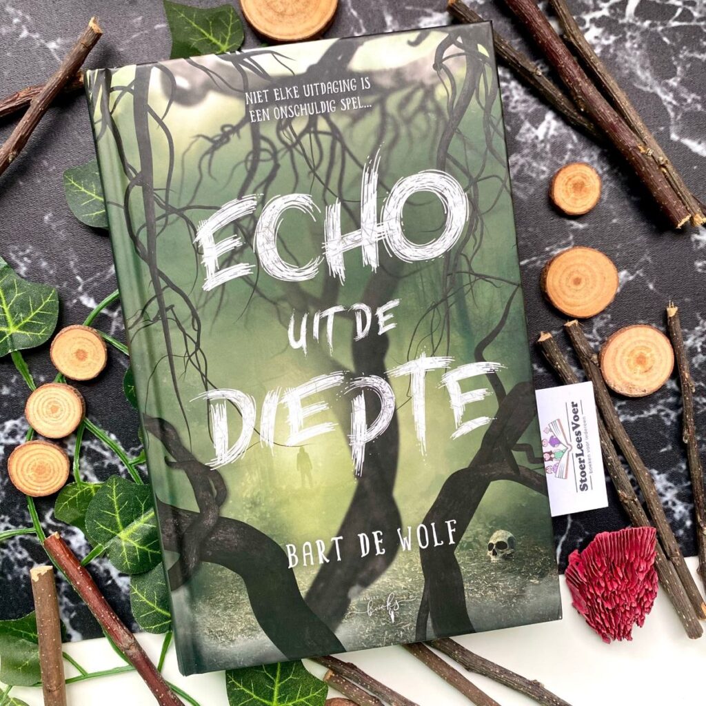 Echo uit de diepte voorkant cover omslag kaft bart de wolf jeugdhorror flipover