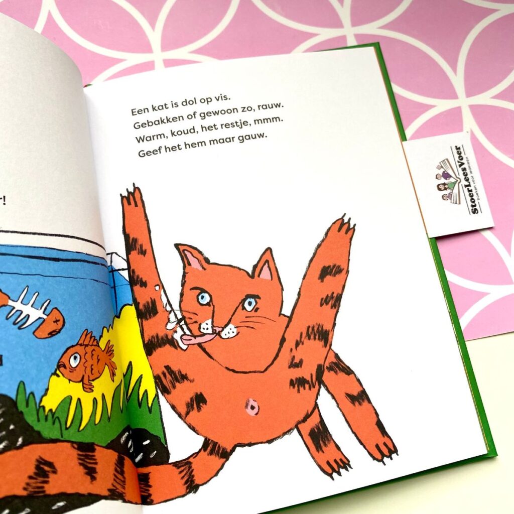 een kat is geen kip bam! ik lees boek tekst en illustratie poes
