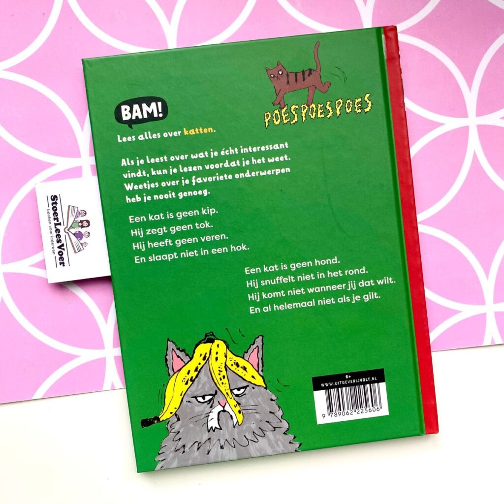 Een kat is geen kip bam! ik lees achterkant achterflap synopsis samenvatting cover omslag kaft boek