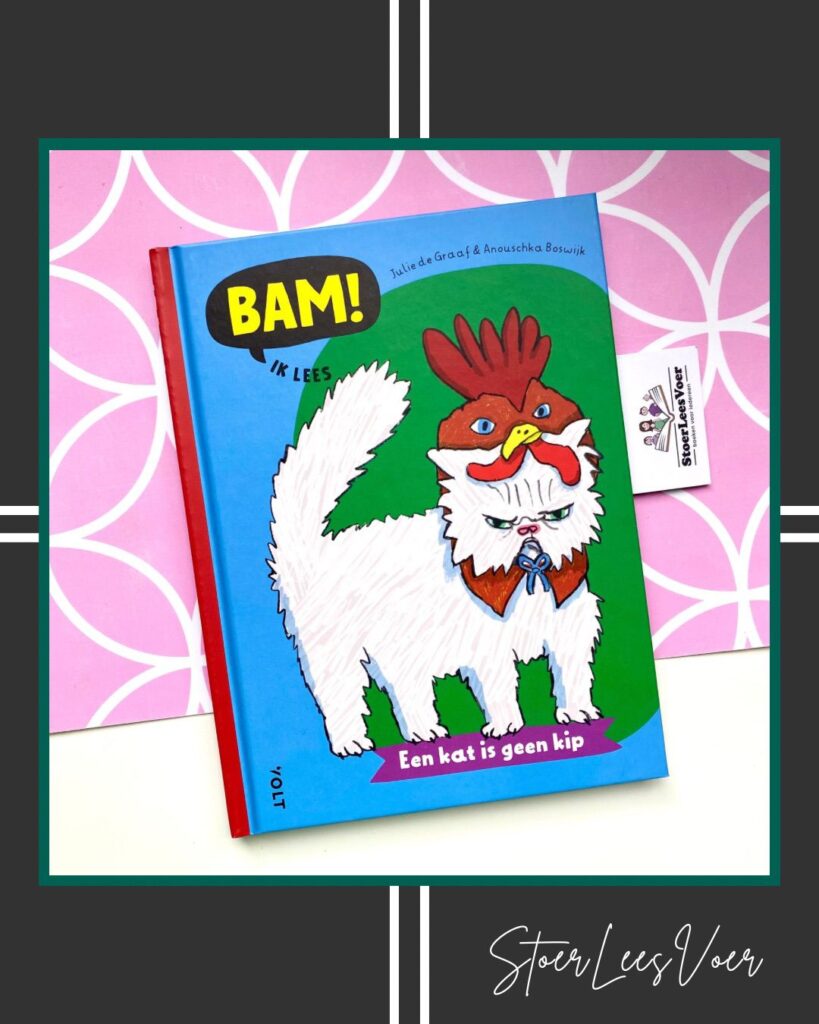 Een kat is geen kip bam! ik lees voorkant cover omslag kaft boek