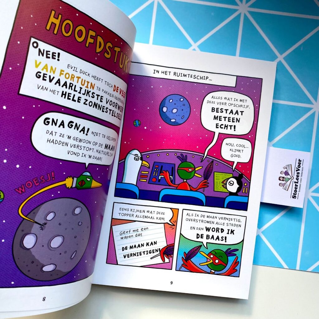 hoofdstuk 1 Evil Duck en de Veer van Fortuin