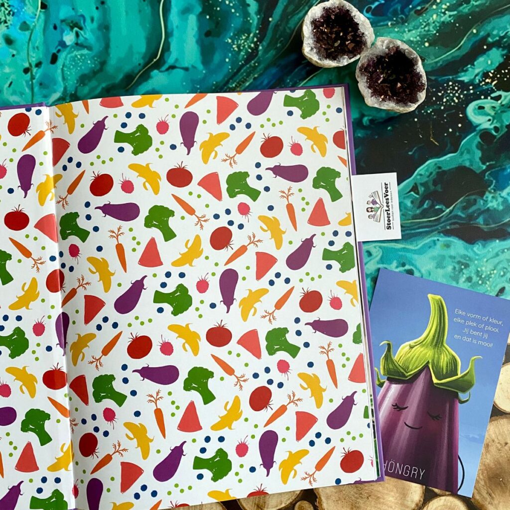 schutblad groente en fruit hongry prentenboek